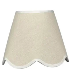 Lampskärm 18 cm Beige scallop