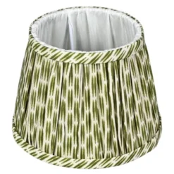 Lampskärm 14 cm Green Ikat