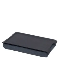 Laptray knäbricka anti-slip 43x23 cm svart/grå