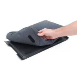 Laptray knäbricka anti-slip 43x23 cm svart/grå