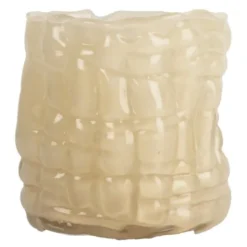 Lara ljuslykta 10 cm beige