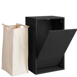 Laundry Boks tvättkorg 30x43x70 cm Black Raven