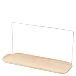 Leaf diskbricka med trasahållare 33x11,5 cm pilträ