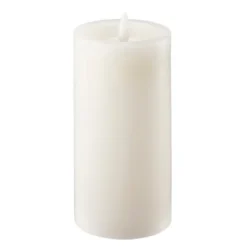 LED blockljus 7,5x15 cm ivory