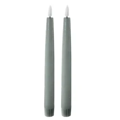 LED kronljus 2,2x22 cm 2-pack sage