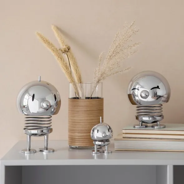 LED lampa stor 15 cm chrome