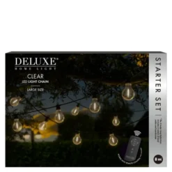 LED Ljusslinga starter set large 8 m clear