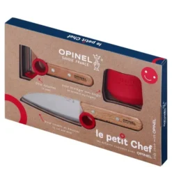 Le Petit Chef knivset för barn röd