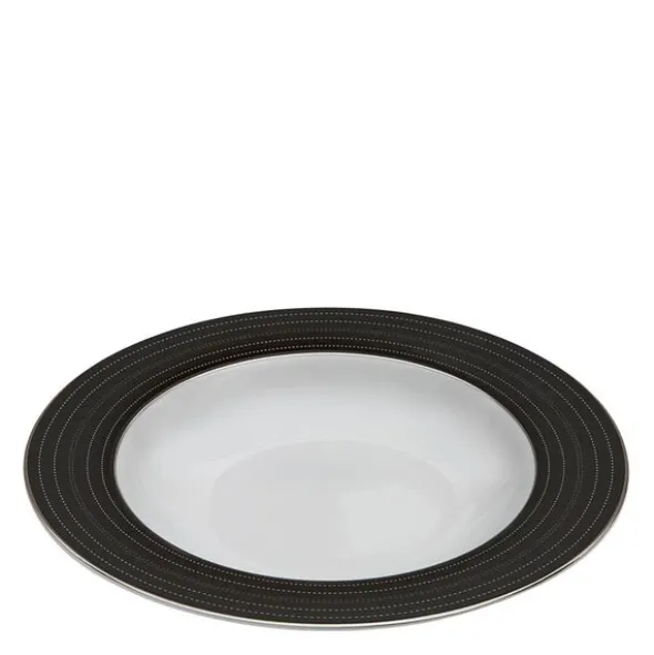 Lerk djup tallrik 23 cm mörk