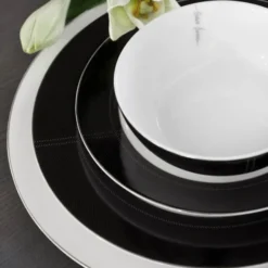 Lerk djup tallrik 23 cm mörk