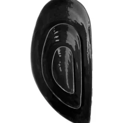 Les Objets Mouleversants Marcel skål S 17,5x7,5 cm Mussla svart