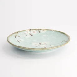 Light Blue Sakura assiett 19,5 cm blå