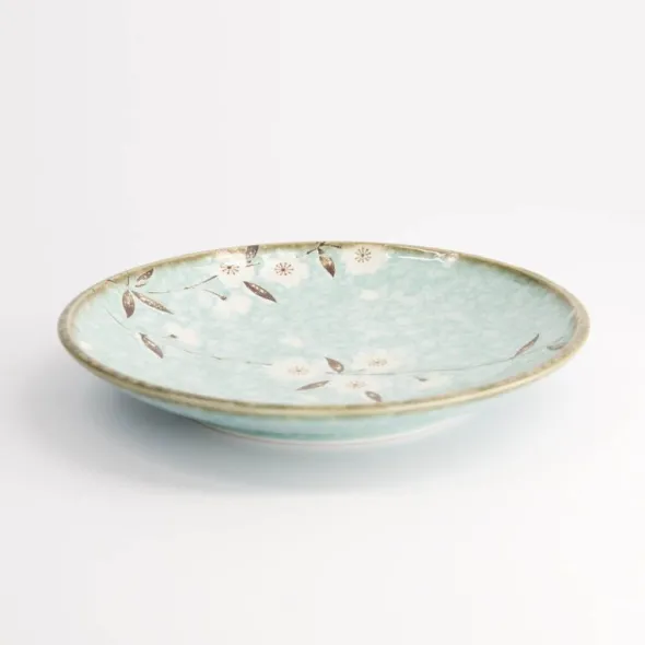 Light Blue Sakura assiett 19,5 cm blå