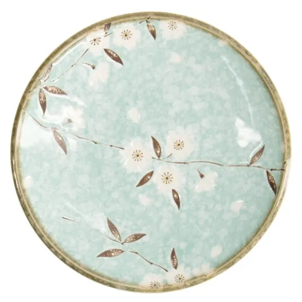 Light Blue Sakura assiett 19,5 cm blå
