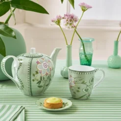 Lilly & Lotus mugg XL 45 cl ljusgrön
