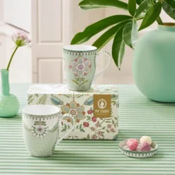 Lilly & Lotus stor mugg 36,5 cl 2-pack ljusgrön