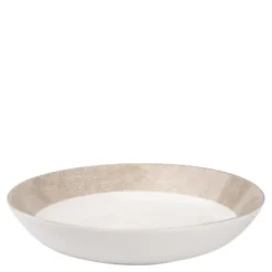 Linen Djup tallrik 20 cm Beige