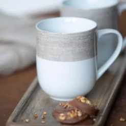Linen Mugg 35 cl Beige