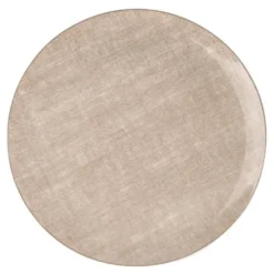 Linen Tallrik 27 cm Beige