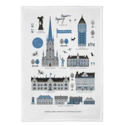 Linköping Kökshandduk 50x70 cm Blå
