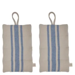 Linu grytlapp 22x14 cm 2-pack blå