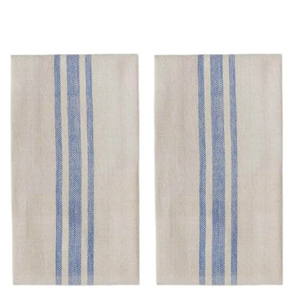 Linu kökshandduk 70x50 cm 2-pack blå