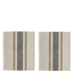 Linu tygservett 45x45 cm 2-pack svart