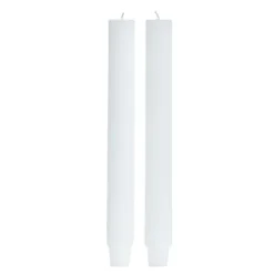 Livissia kronljus räfflad 24,5 cm 2-pack vit