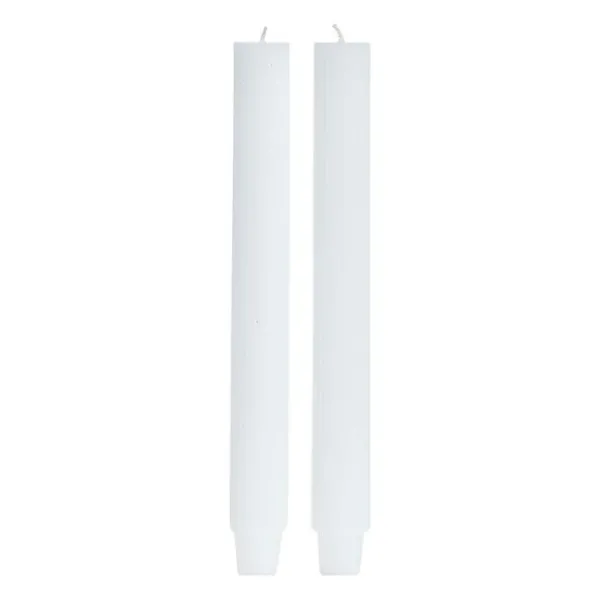 Livissia kronljus räfflad 24,5 cm 2-pack vit