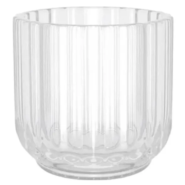 ljuslykta 6,5 cm klart glas