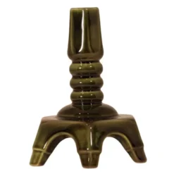 Ljusstake 15 cm mörkgrön