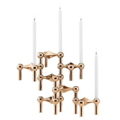 ljusstake 3-pack Rose Gold