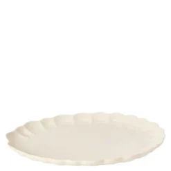 Lotus serveringsfat 41x30,5 cm creme