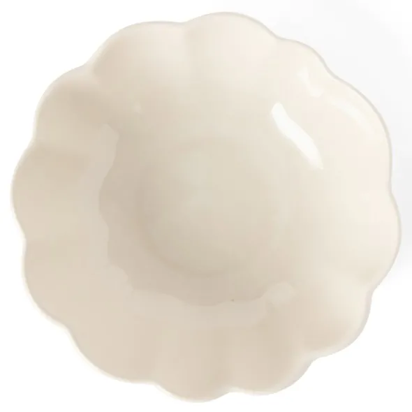 Lotus skål 16 cm creme