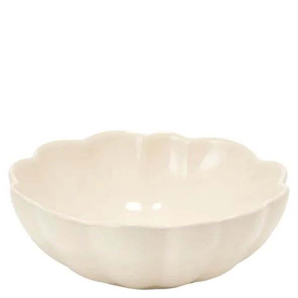 Lotus skål 16 cm creme