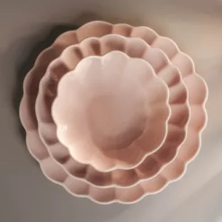 Lotus skål 16 cm dammrosa