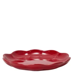 Lotus tallrik 22 cm röd
