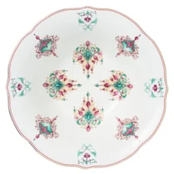 Lucia skål 26 cm vit/röd/grön