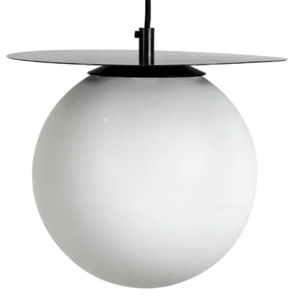 Lush Globe Taklampa 27 cm Svart/vit