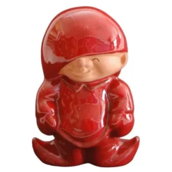 Luvnisse stående 15,5 cm röd terracotta