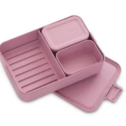 Make & Take Bento matlåda med fack 2 L lilac pink