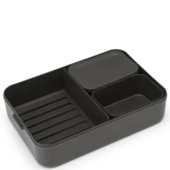 Make & Take Bento matlåda med fack 2 L mörkgrå