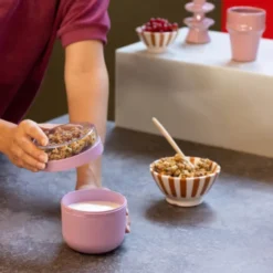 Make & Take frukostskål 0,5 L lilac pink