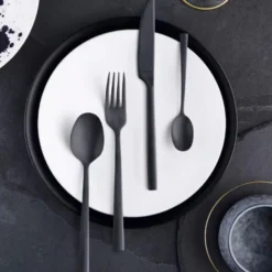 Manille Bestickset 16 delar Mattsvart