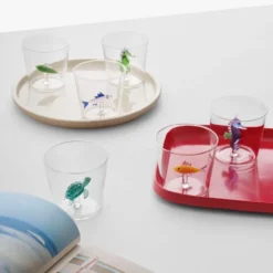 Marine Garden vattenglas 35 cl sjöhäst blå