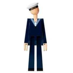 Marinsoldat Mörkblå/Vit
