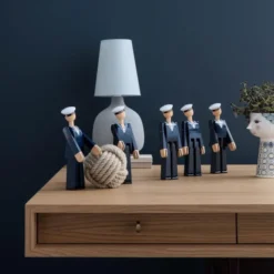Marinsoldat Mörkblå/Vit