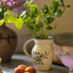 Marion kanna 30 cl blomma grön