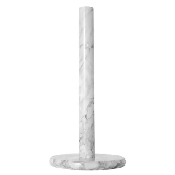 Marmor hushållspappershållare 32 cm vit