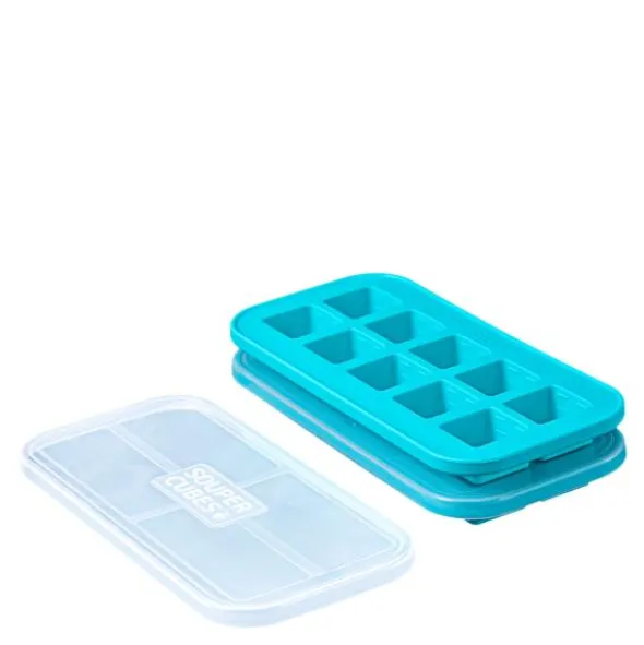 Matförvaring och Lock Silikon Matsked 10x30 ml 2-pack Blå